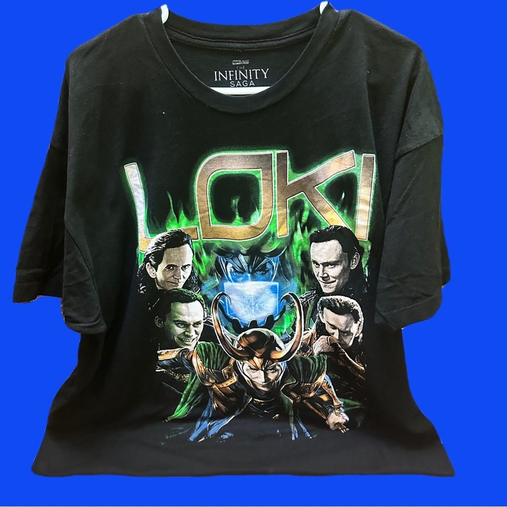 Men’s Marvel Infinity Saga Loki Black Tee size XXL